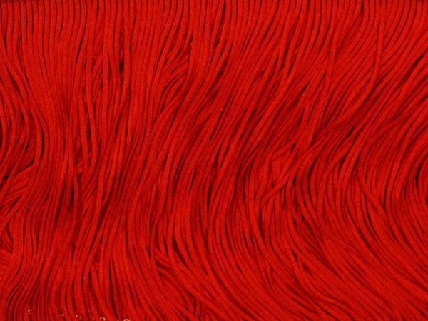 TACTEL Fransen 30cm Länge RED/rot